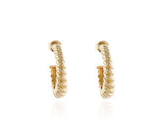 Cachet Gael Hoop Earrings plated in Gold
