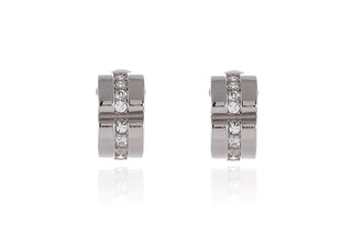 Matice Rhodium Clip-On Earrings