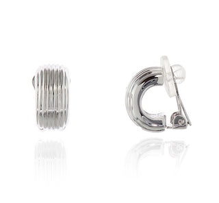 Robbin Silver Clip On Earrings