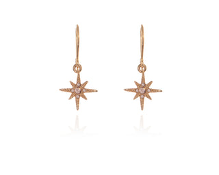 Cachet North Star Earrings 18ct Rose Gold Plated