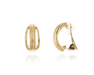 Maddy Gold Clip On Earrings