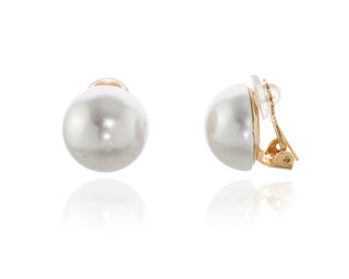 BiBi 18mm Pearl Clip-On Earrings