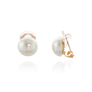 Bibi 12mm Pearl Clip-On Earrings