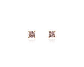 Laine 6mm Vintage Rose Gold Earrings