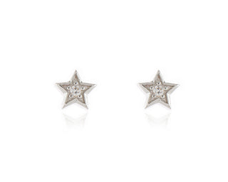 Luna Star Silver Earrings