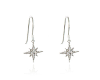 North Star Silver French Wire Earrings