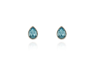 Ran Silver Aquamarine Earrings