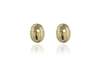 Vega Polished Gold Clip-On Earrings