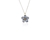 Crystal  Forget-Me-Not Pendant  | Rhodium Provence Lavender