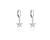 Natalia TW Lever Back Earrings   Rhodium Crystal