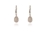 Crystal  Ona/Tear Lever Back Earrings  | Rhodium Crystal