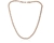 Crystal  Tennis Necklace  | Pink Gold Crystal