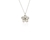 Crystal  Forget-Me-Not Pendant  | Rhodium Crystal