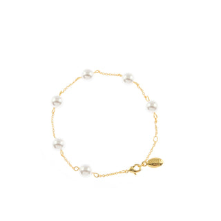 Pekoe Gold Pearl Bracelet