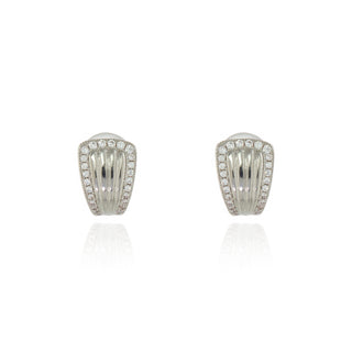 Fallon Silver Clip On Earrings