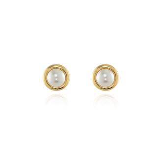 Pablo Pearl Gold Clip On Earrings