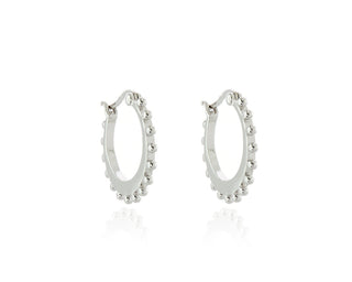 Beba Silver Hoop Earrings