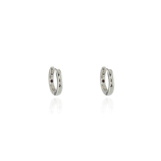 Henley Huggie 12mm Silver Hoop