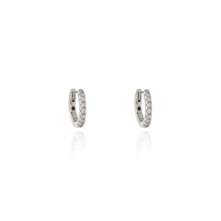 Gidget Huggie 12mm Silver Hoop