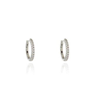 Gidget Medium 16mm Silver Hoop