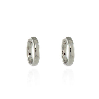 Sabrina Medium 18mm Silver Hoop