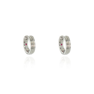 Rivas Huggie 14mm Silver Hoop