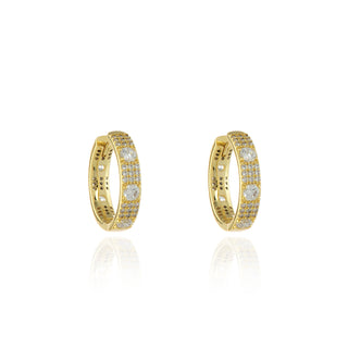 Fellini Medium 18mm Gold Hoop