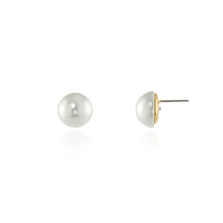 Bibi 12mm Pearl Gold  Earrings
