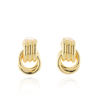 Grace Gold Clip-On Earrings