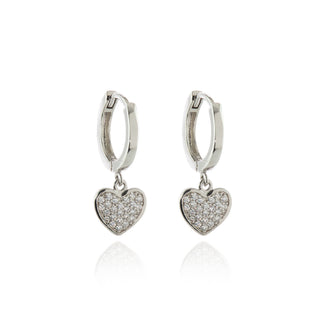 Mae Silver Huggie Hoop Earrings