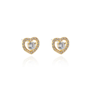 Cora Gold Heart Earrings