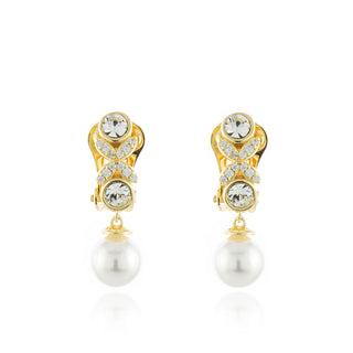 Petra Gold Clip On Earrings