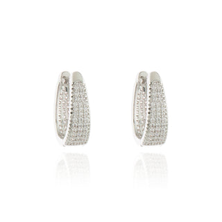 Cabo Silver Hoop Earrings