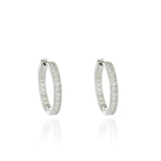 Hedia Silver Hoop Earrings