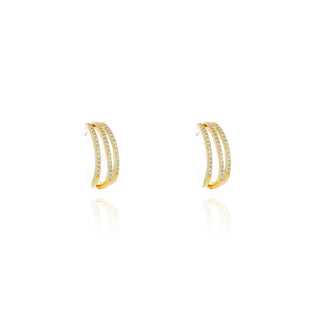 Domani  Gold Hoop Earrings