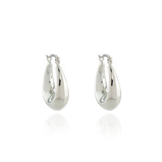 Berdine Silver Hoop Earrings