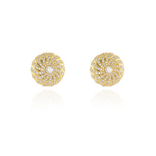 Rimon Gold Clip On Earrings