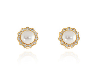 Florantine_Gold_Pearl_Clip-On_Earrings