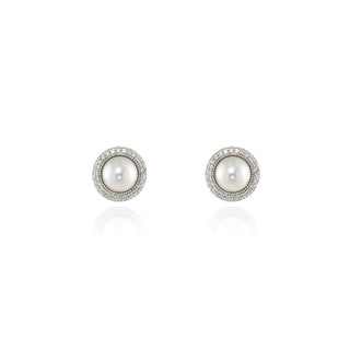 Peigi Pearl Silver Earrings