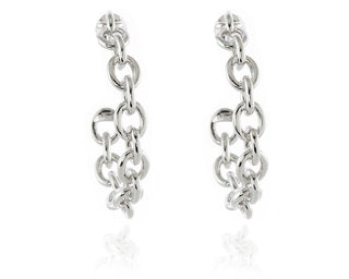 Oleta Silver Hoop Earrings