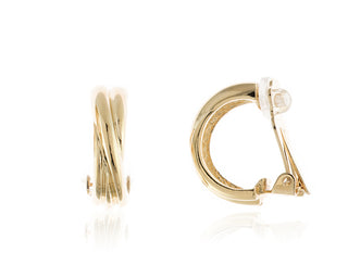 Gold Clip-On Earrings