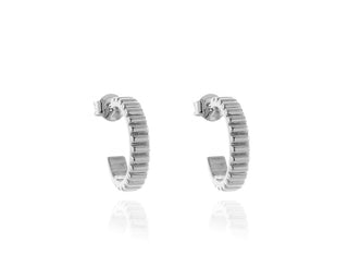 Ricci Silver Hoop Earrings