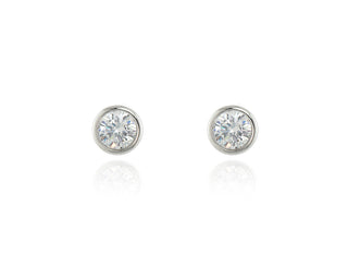 Hatsu 8mm Silver Earrings 