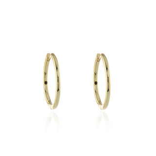 gold 25mm hoop earrings 