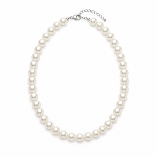 Petula Silver 40cm Pearl Necklace
