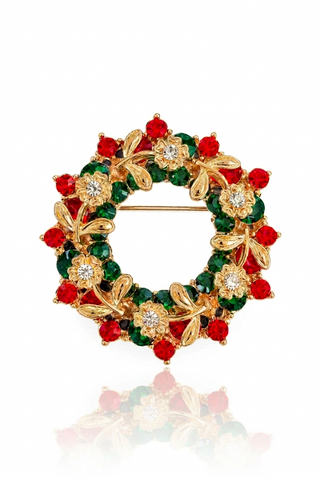 Steffen wreath brooch with more white space