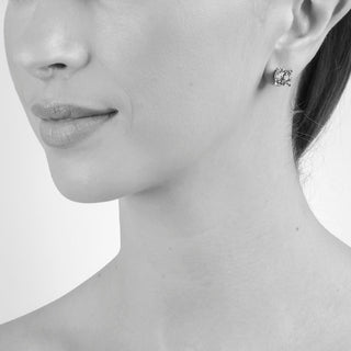Laine 8mm Silver Earrings