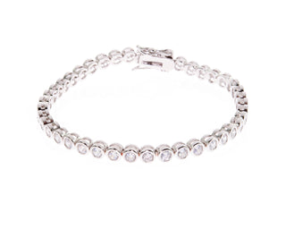 Dawn Silver Tennis Bracelet