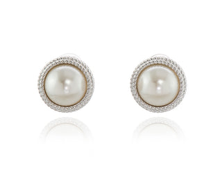 Elan Rhodium Clip-On Earrings 