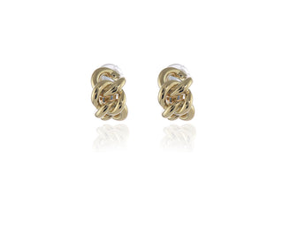 Link Gold Clip-On Earrings